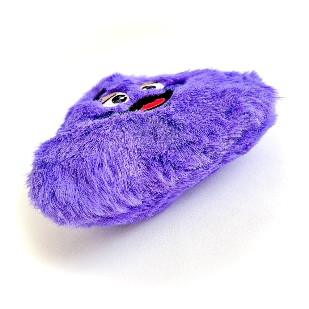 McDonald's Limited Edition Collectible Grimace Purple Fuzzy Plush Coin Purse - Picture 6 of 9